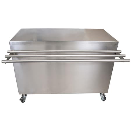 Bk Resources Stainless Steel Serving Counter With Sliding Doors 30X48 SECT-3048S